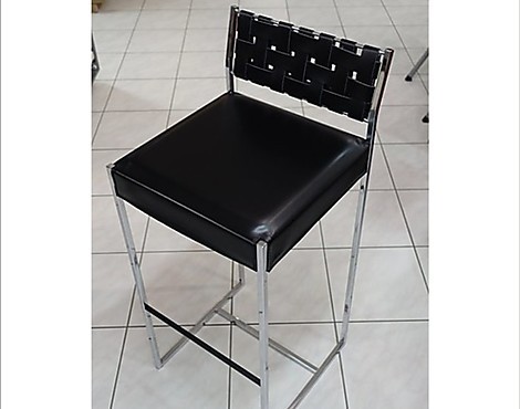 zeitlos moderner Barhocker in schwarz - Vita